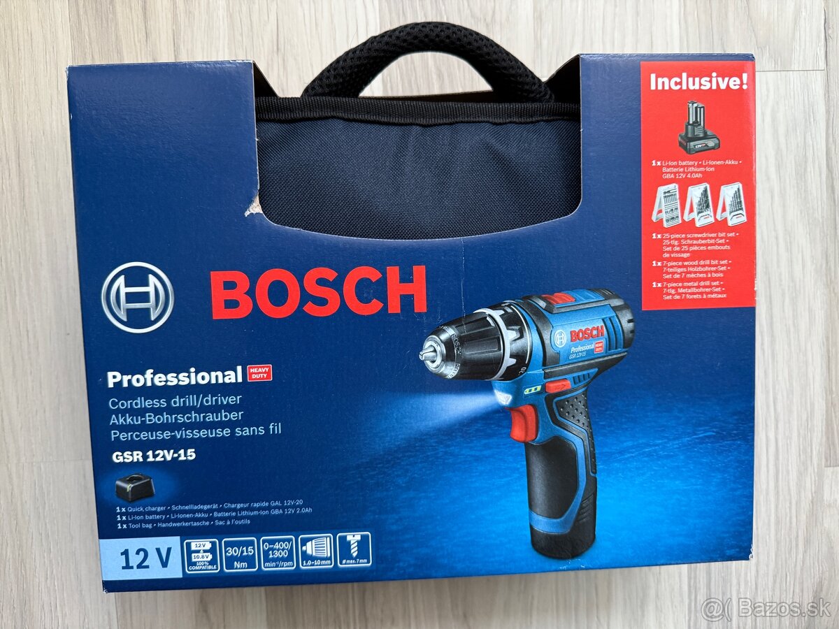 AKU VRTACI SKRUTKOVAC Bosch  GSR 12V-15