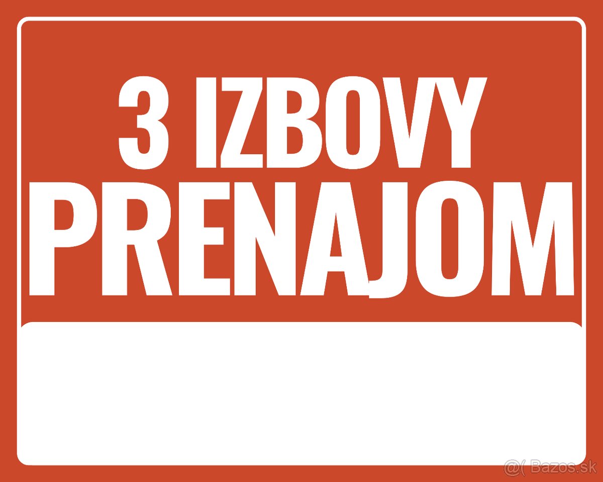 3 izbový byt Rajka Prenájom