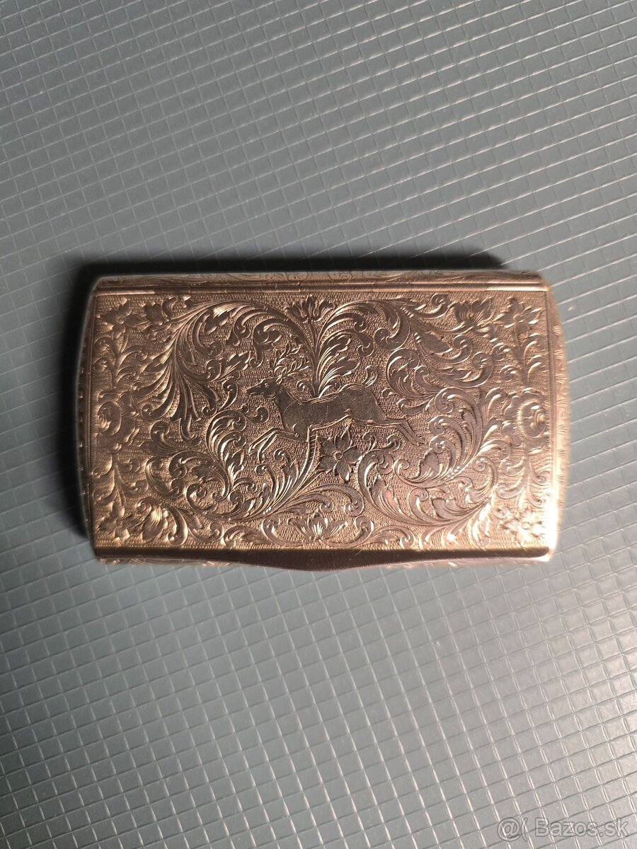 Strieborná tabatierka rok 1864 812/1000