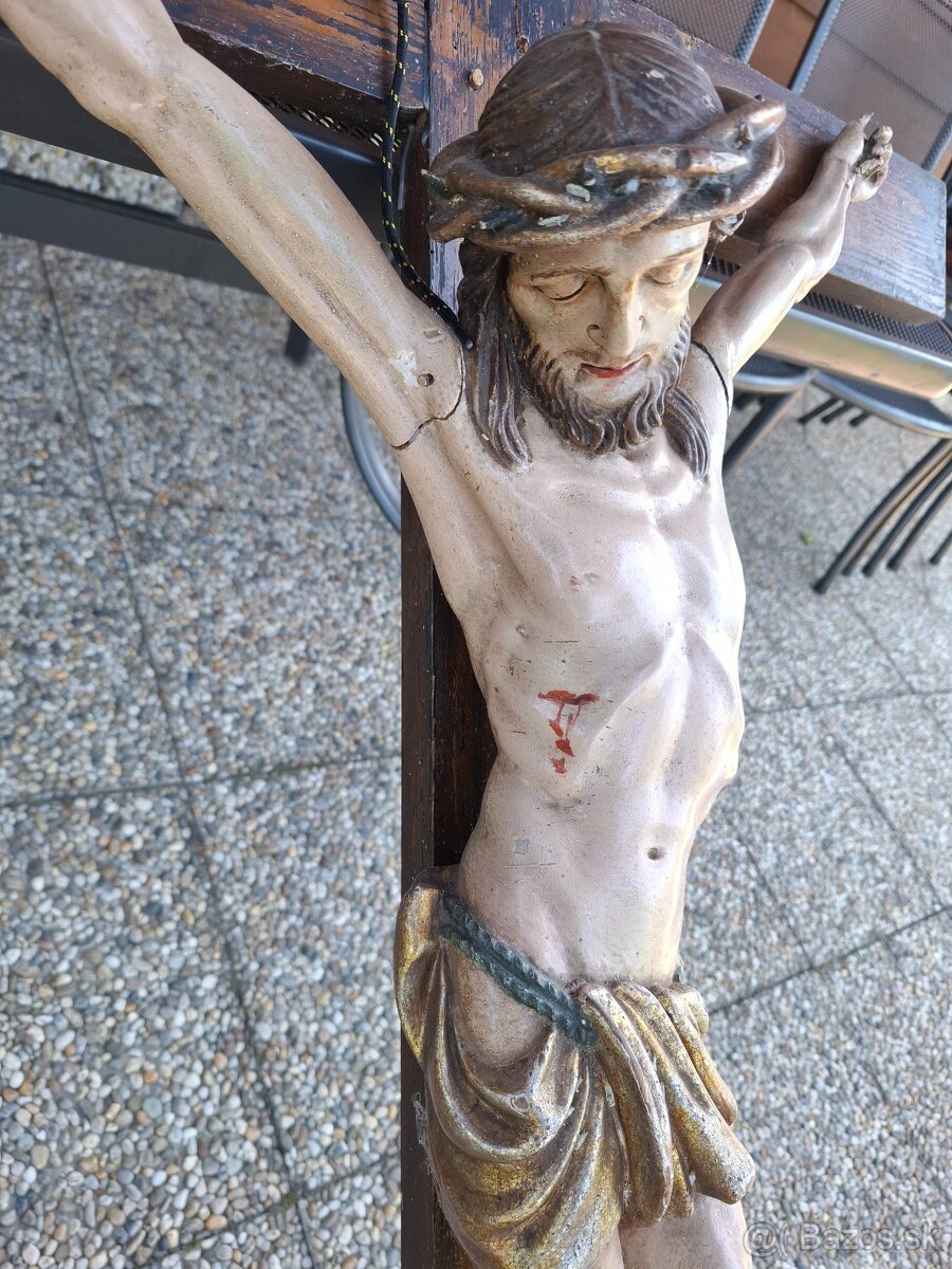 Kříž délka 152cm,  Kristus 83cm