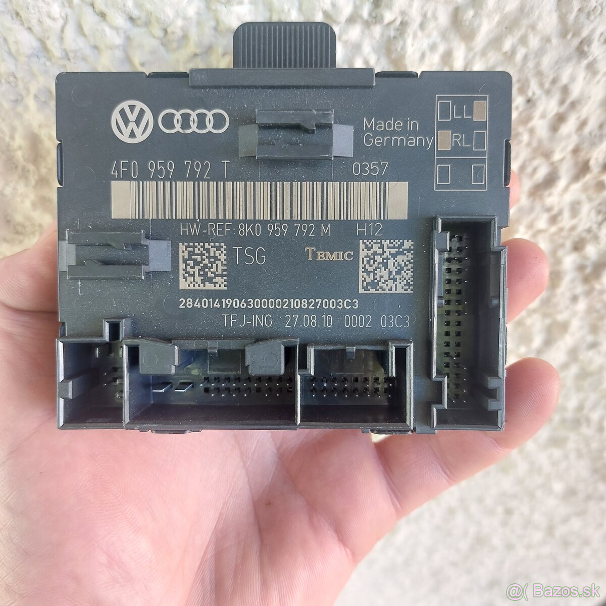 Riadiaca jednotka dverí audi a6 c6