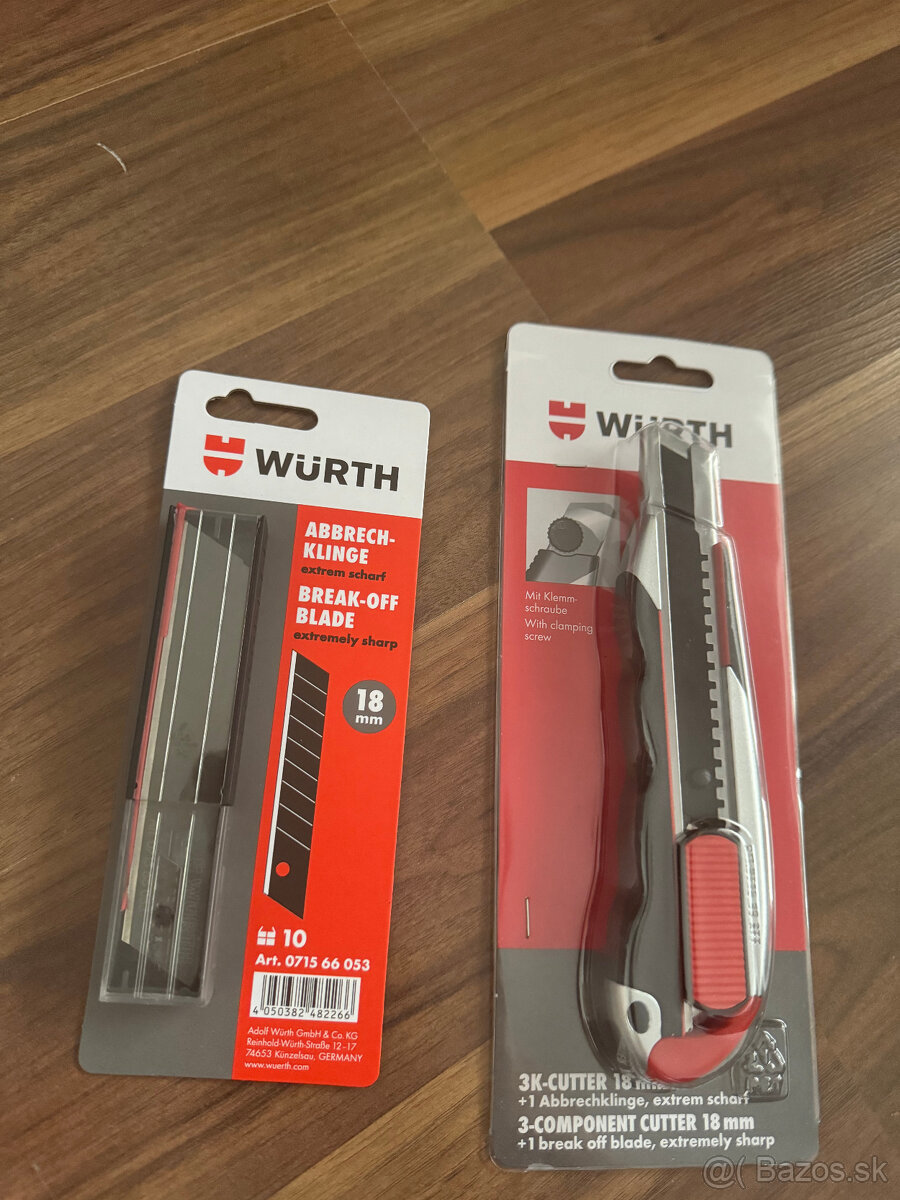 Wurth nož ,čepele