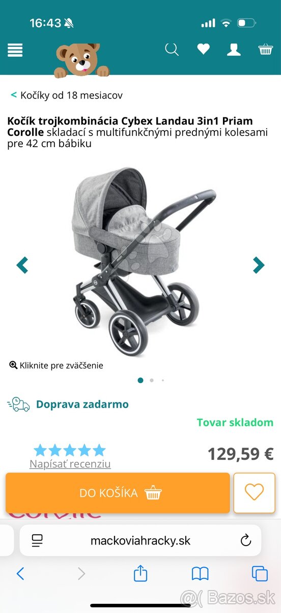 Kočík pre bábiky CYBEX