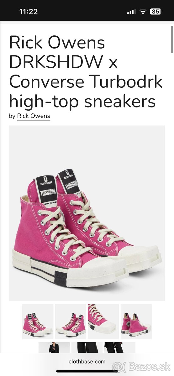 Tenisky converse Rick Owens