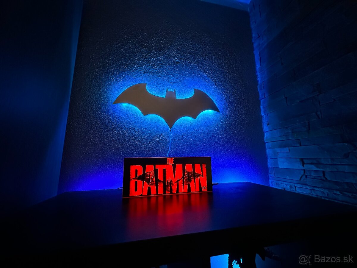 Batman LED zrkadlo dekoracia + Paladon obdĺžnikové svetlo