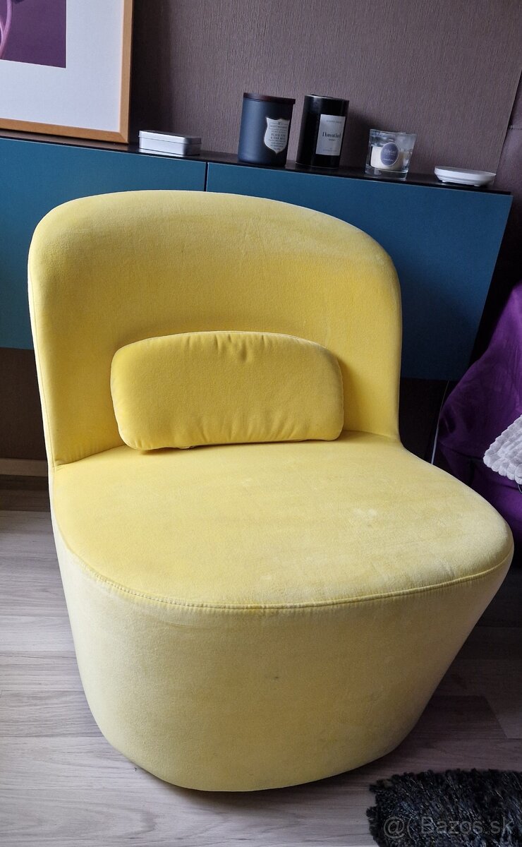 Otočné kreslo IKEA Stockholm žlté