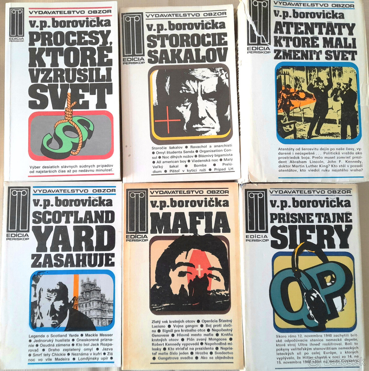 Knihy V. P. Borovičku