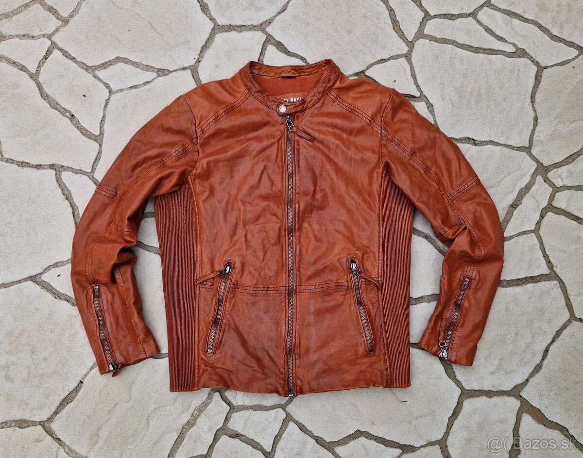 Pánská kožená bunda Freaky Nation velikost L