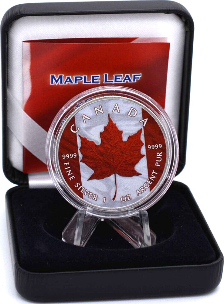 Investicne striebro mince minca Maple Leaf