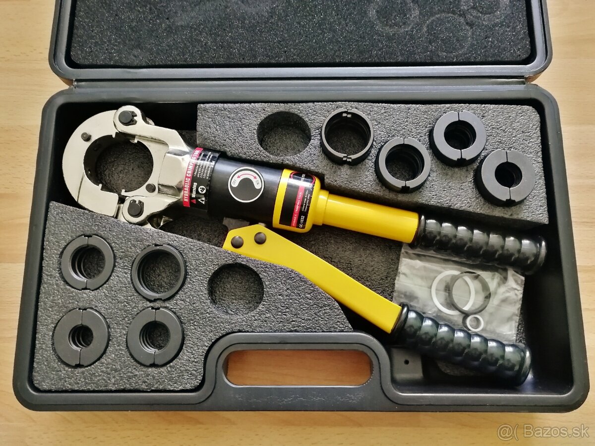 Hydraulické lisovacie kliešte pex-al-pex, meď, oceľ TH+U+M+V