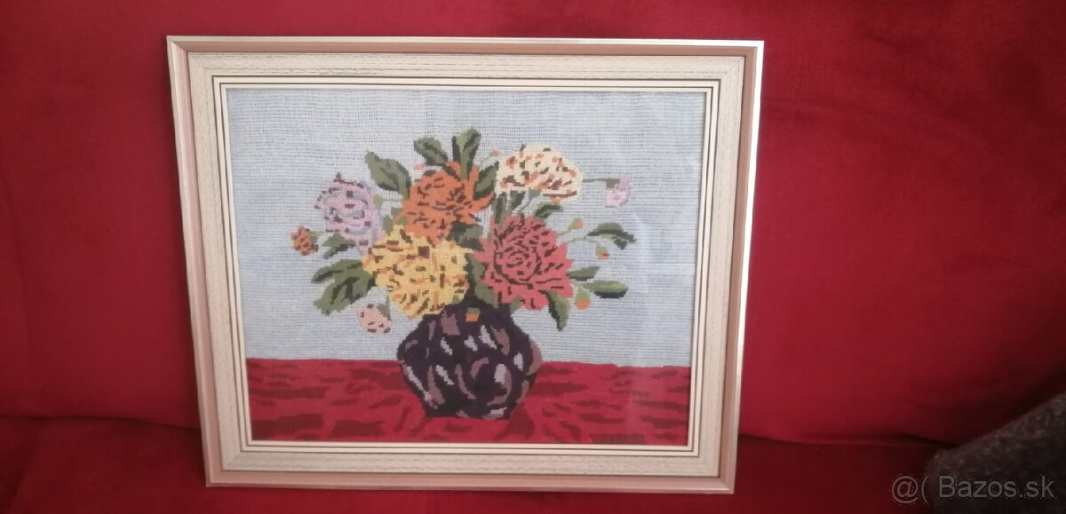 Predám ručne vyšívaný obraz