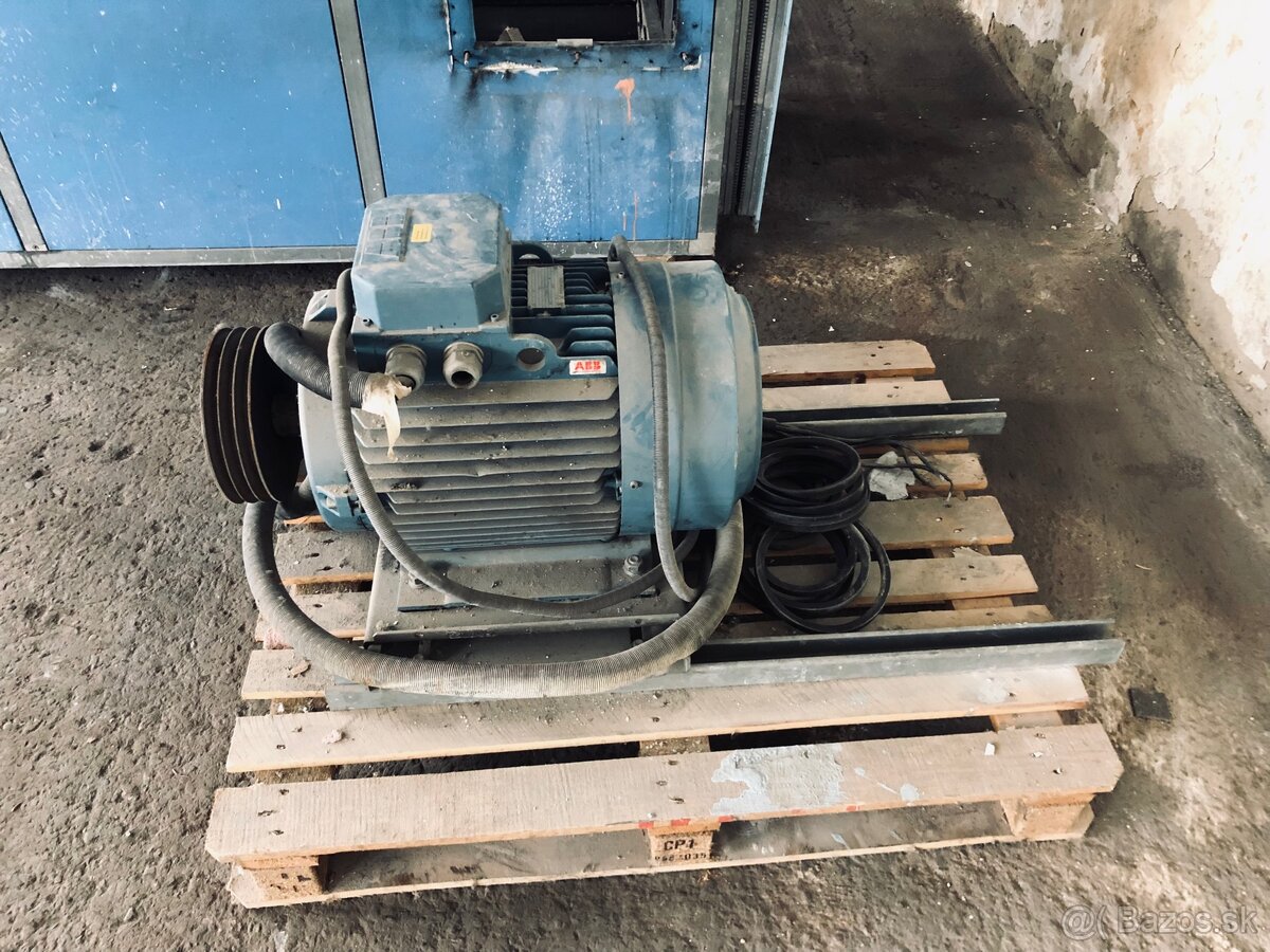 Elektromotor ABB 30kW - 1475 ot. - uloženka, s remenicou