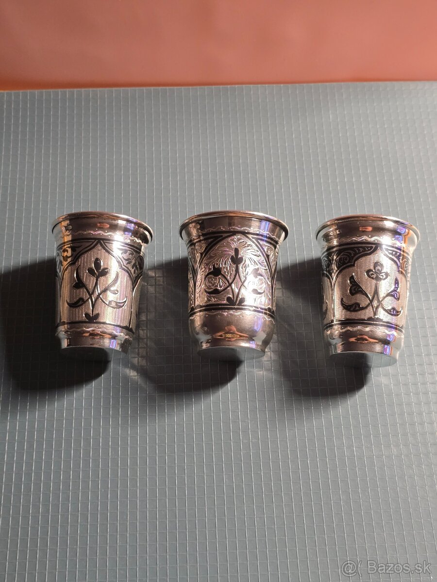 Sovietske strieborné poháre 875/1000