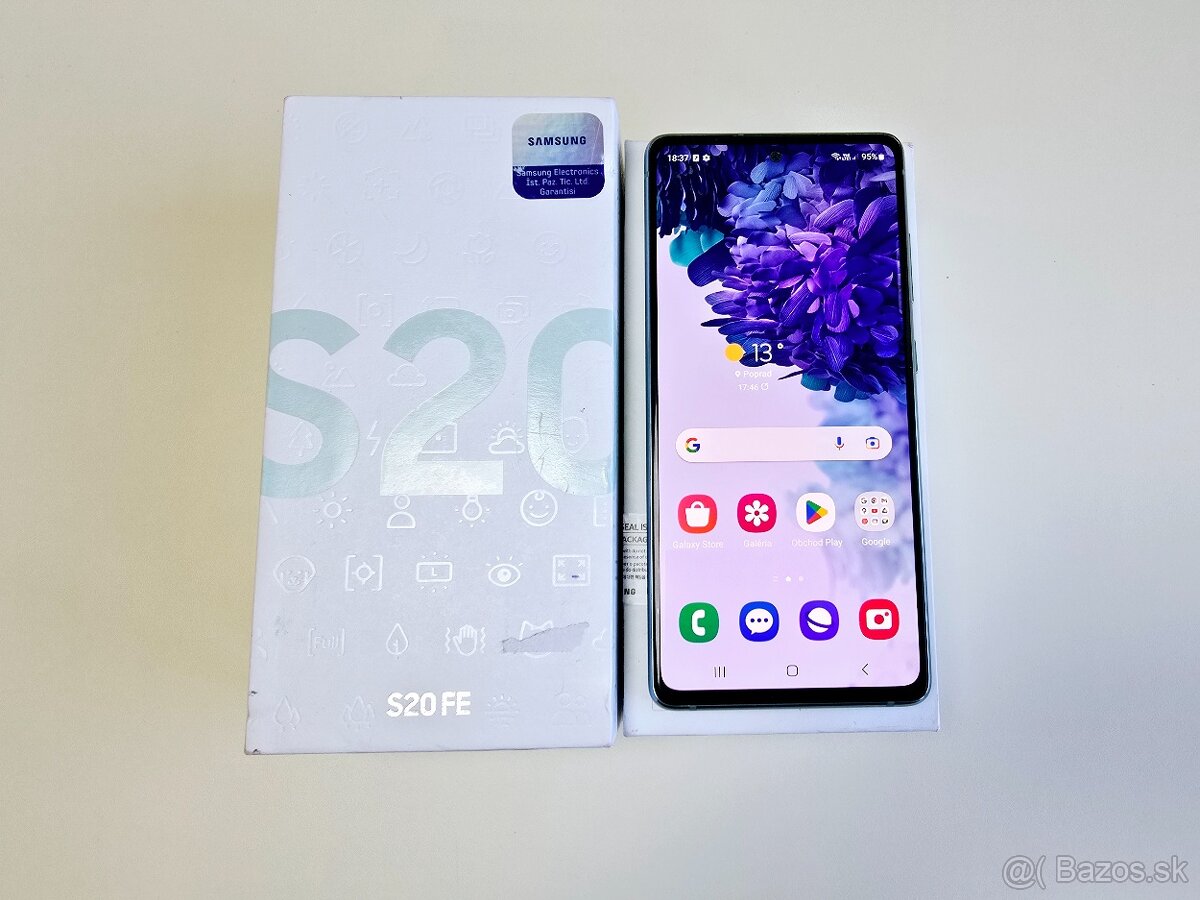Samsung Galay S20 FE CLOUD MINT TOP STAV AKO NOVÝ