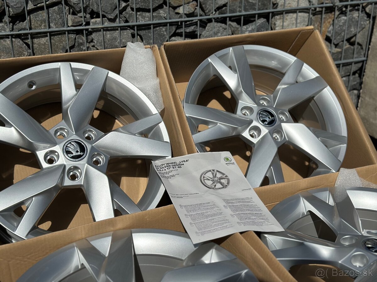 ✅ 5x112 r17 octavia 4 model lýra nove disky