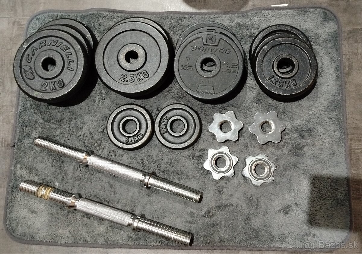 Predám činkový set – kotúče, osky, matice