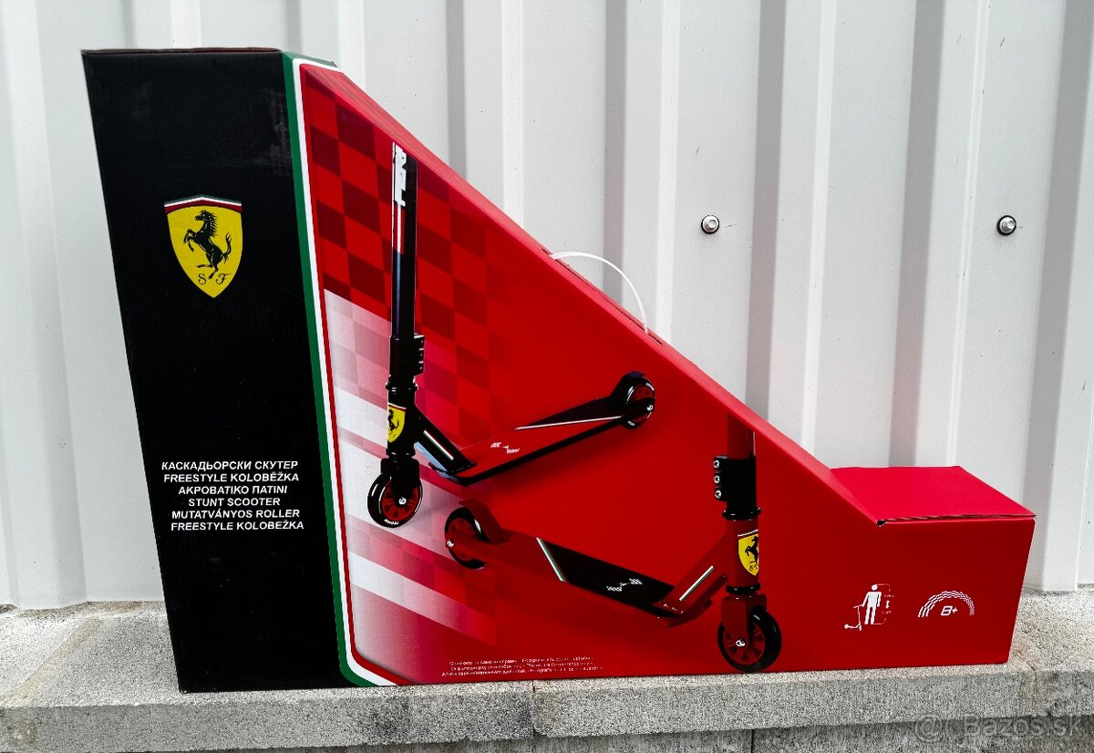 Ferrari freestyle kolobežka nejazdená nerozbalená