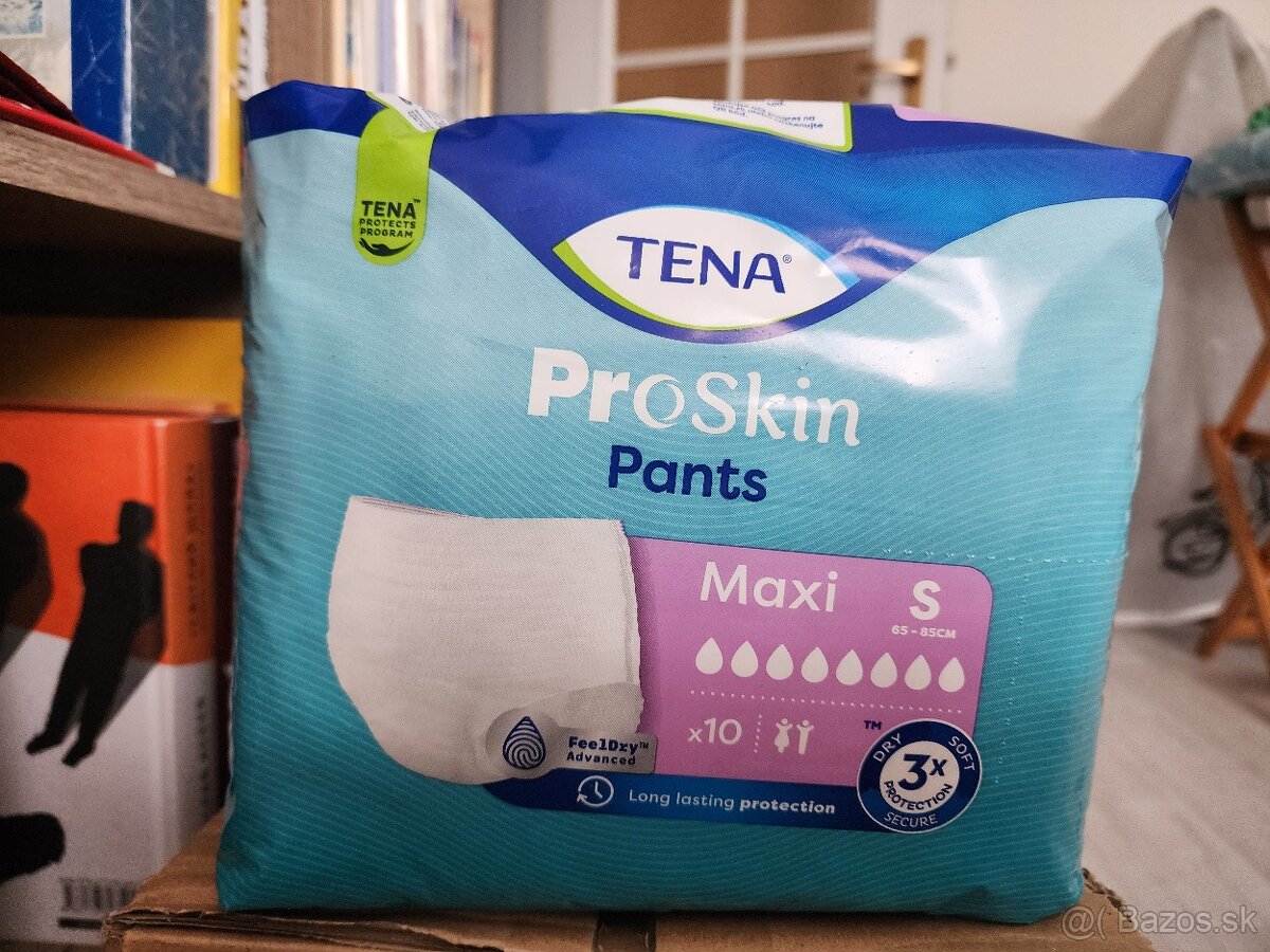 Absorbčné nohavičky (plienky) Tena pants S maxi (65 - 85)