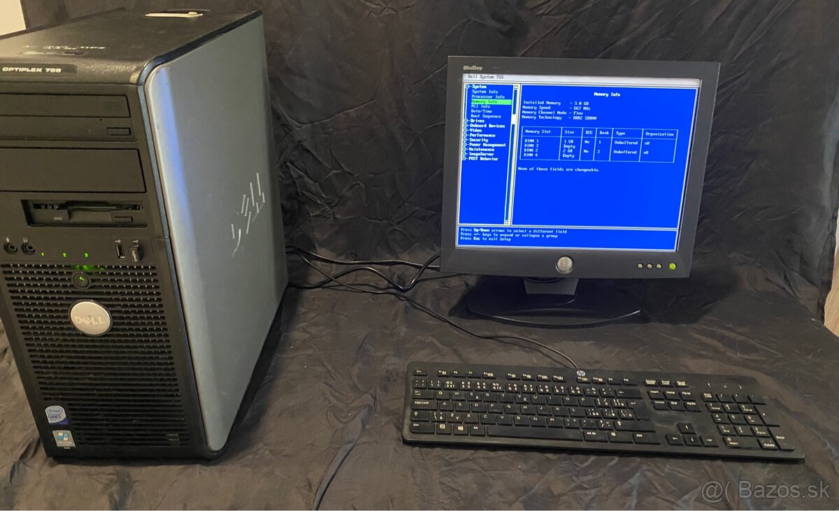 Dell Optiplex 755 a Dell UltraSharp