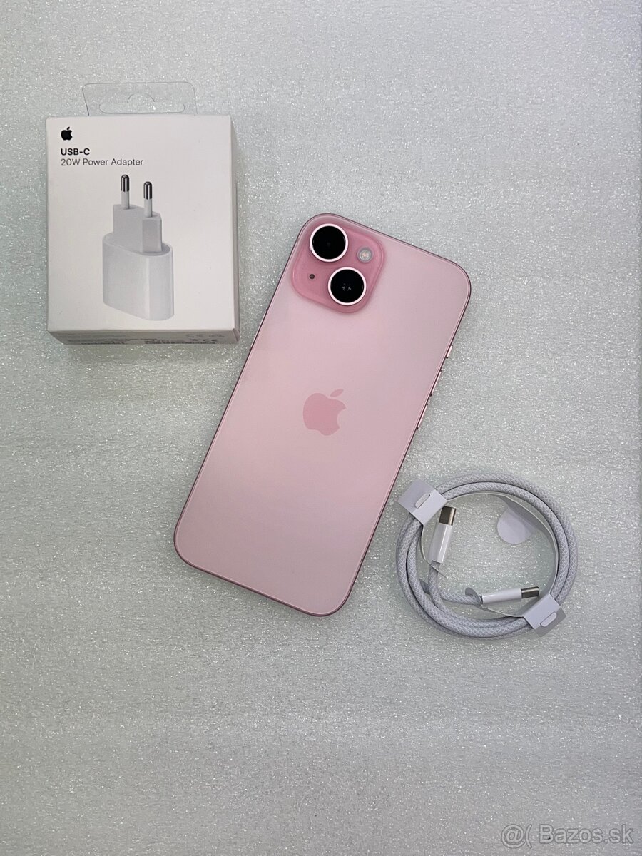 ZÁRUKA | iPhone 15 Pink 256gb