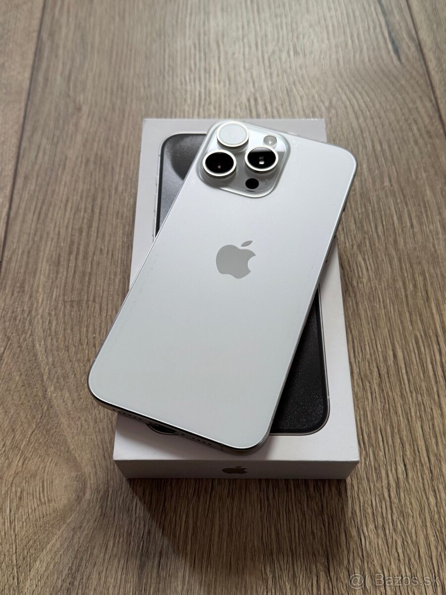 iPhone 15 Pro Max Whie titanium 256GB