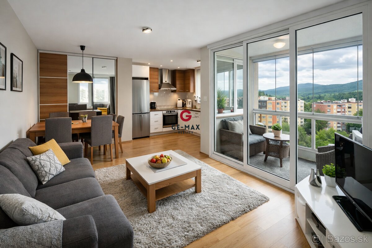 Na predaj zariadený 3-izbový byt s loggiou – Sídlisko Pod So