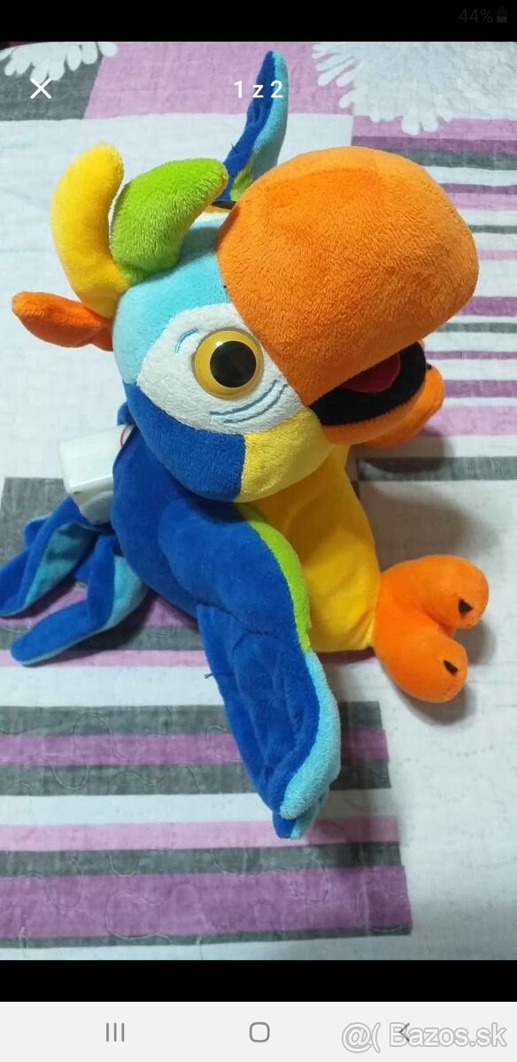 Papagaj plyšový rozprávací