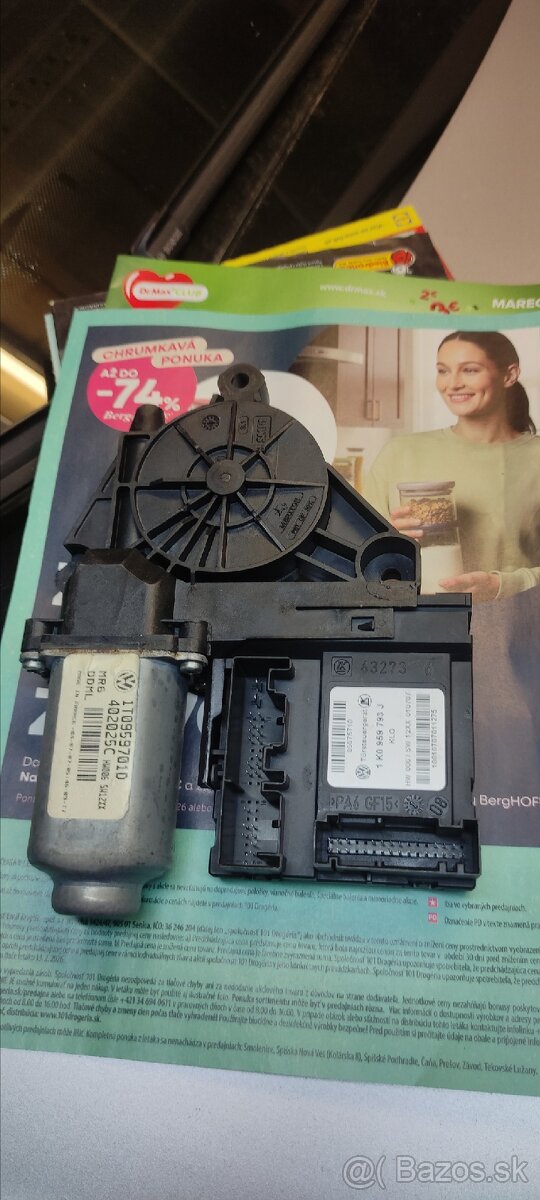 Motorček sťahovania okna