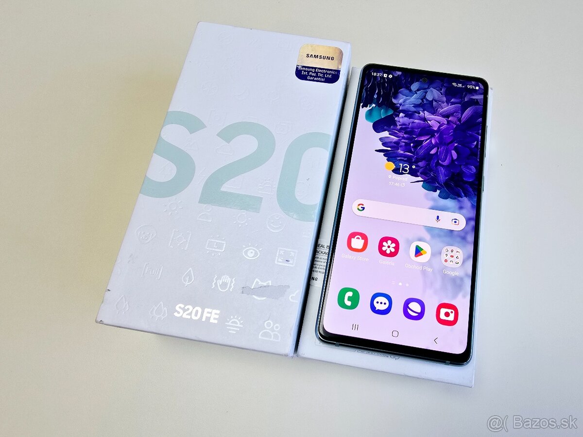 Samsung Galay S20 FE CLOUD MINT TOP STAV  AKO NOVÝ