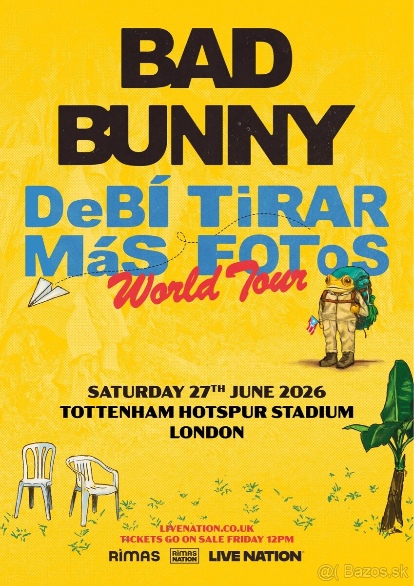 Bad Bunny Londýn 27.6.2026