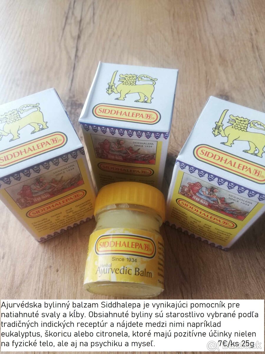 Ajurvédska bylinný balzam 25g.
