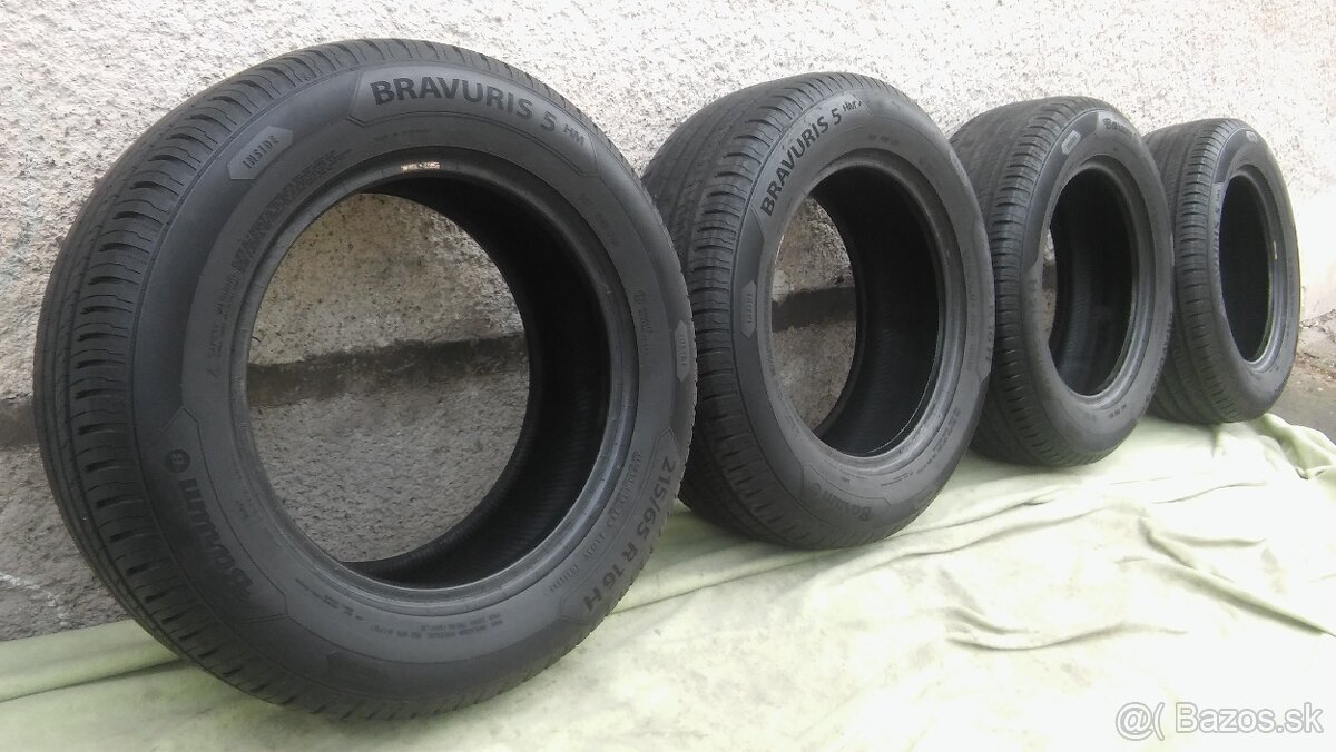letné 215/65 r16 Barum Bravuris 5 HM - 7,8 mm - kúpa 2023