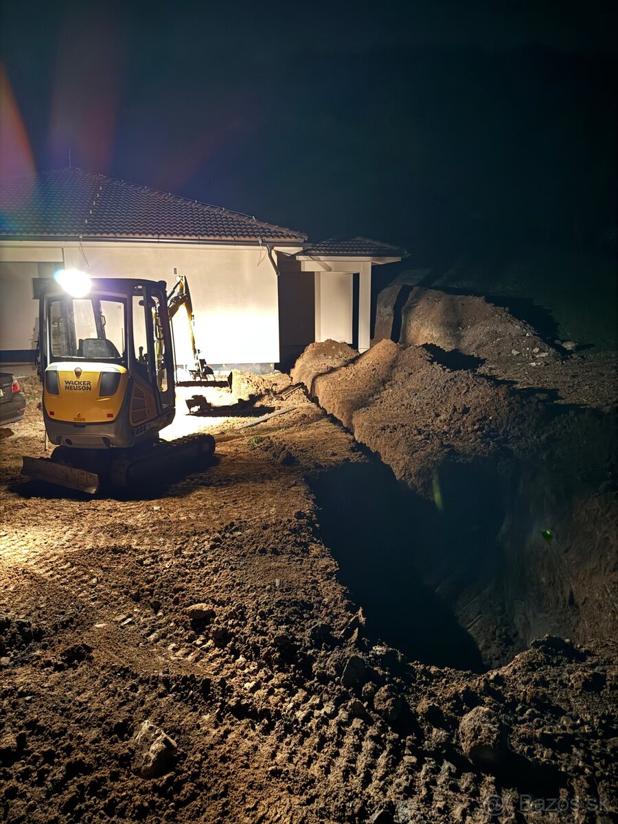 Výkopové práce Wacker Neuson ET18