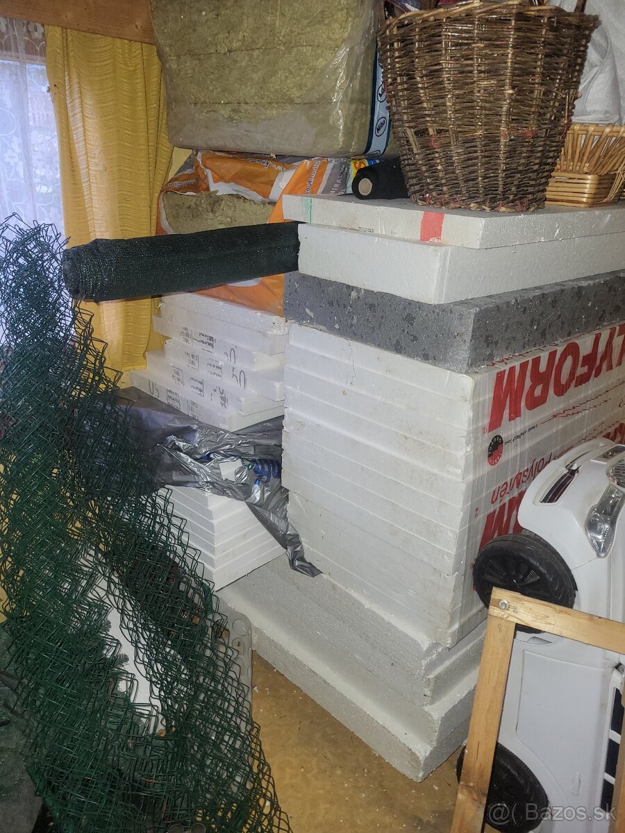 Polystyrén a sklenená vata