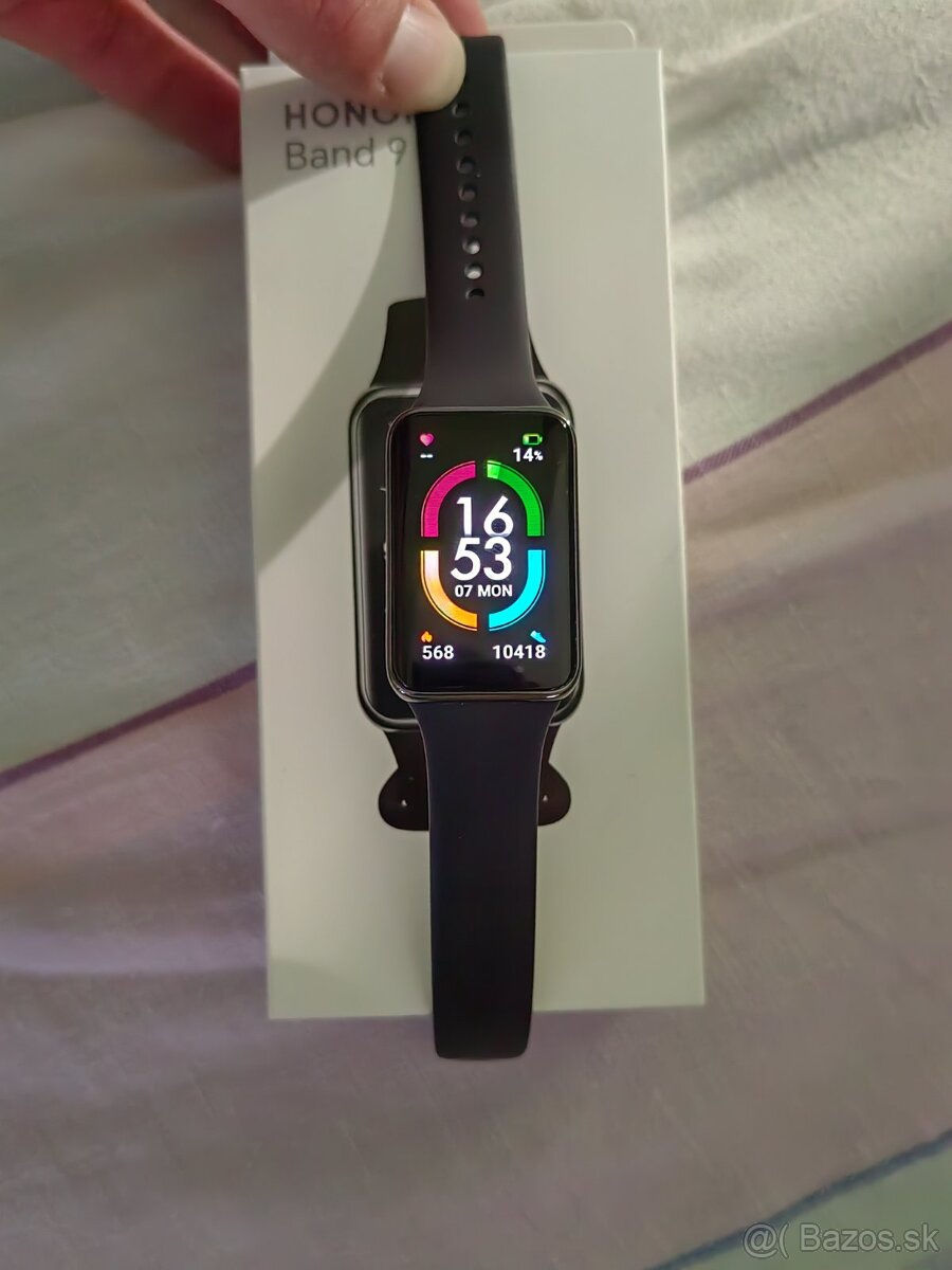 Honor 9 band fitnes hodinky čierne