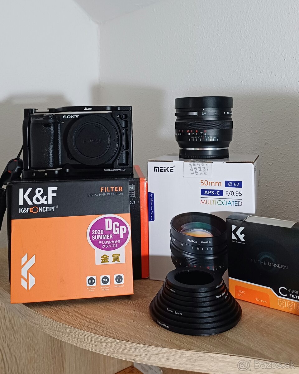 Sony A6400 + MEIKE 50mm F0.95 + príslušenstvo - TOP STAV
