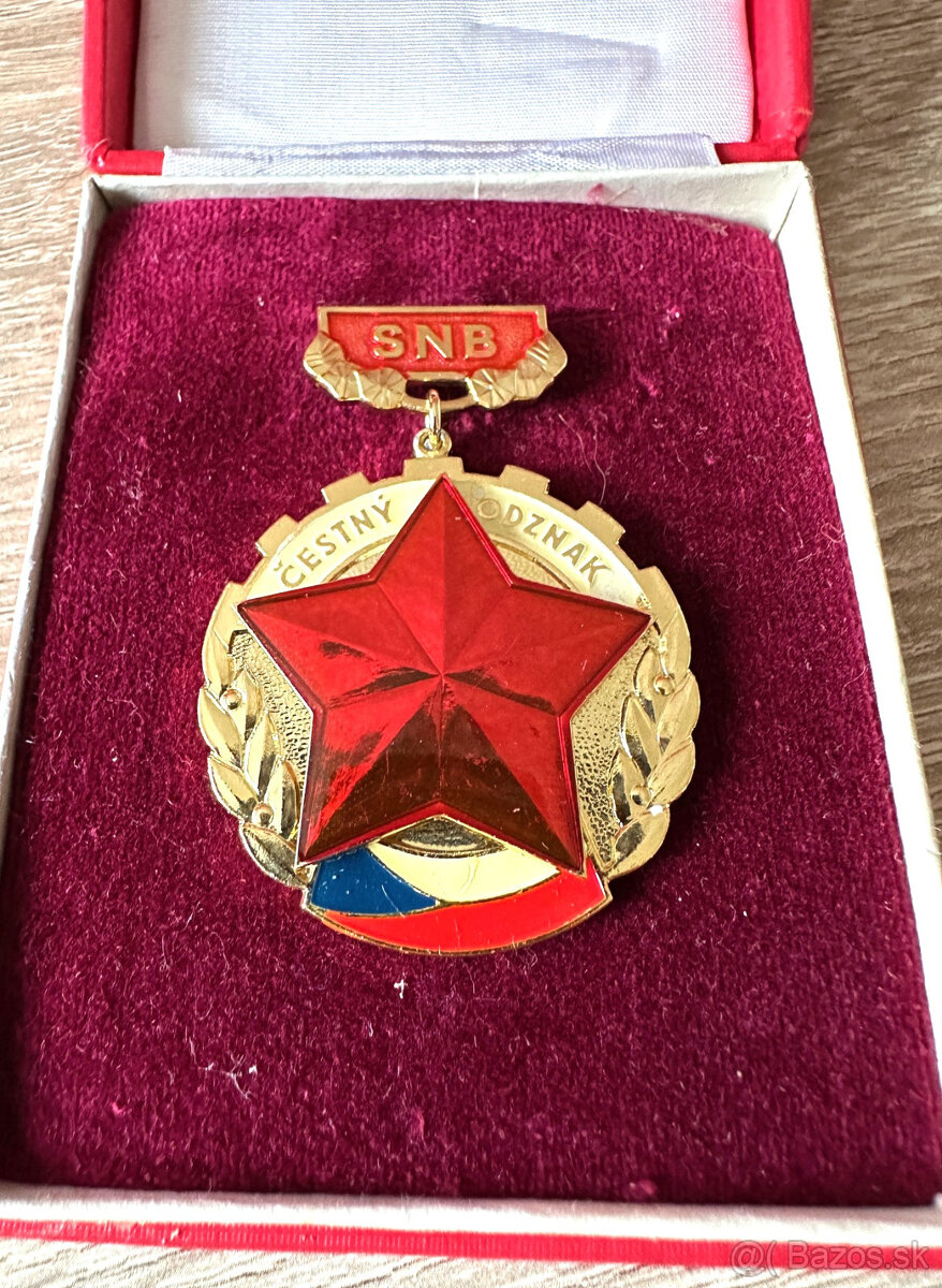 ZNB SNB čestný odznak ČSSR v krabičce