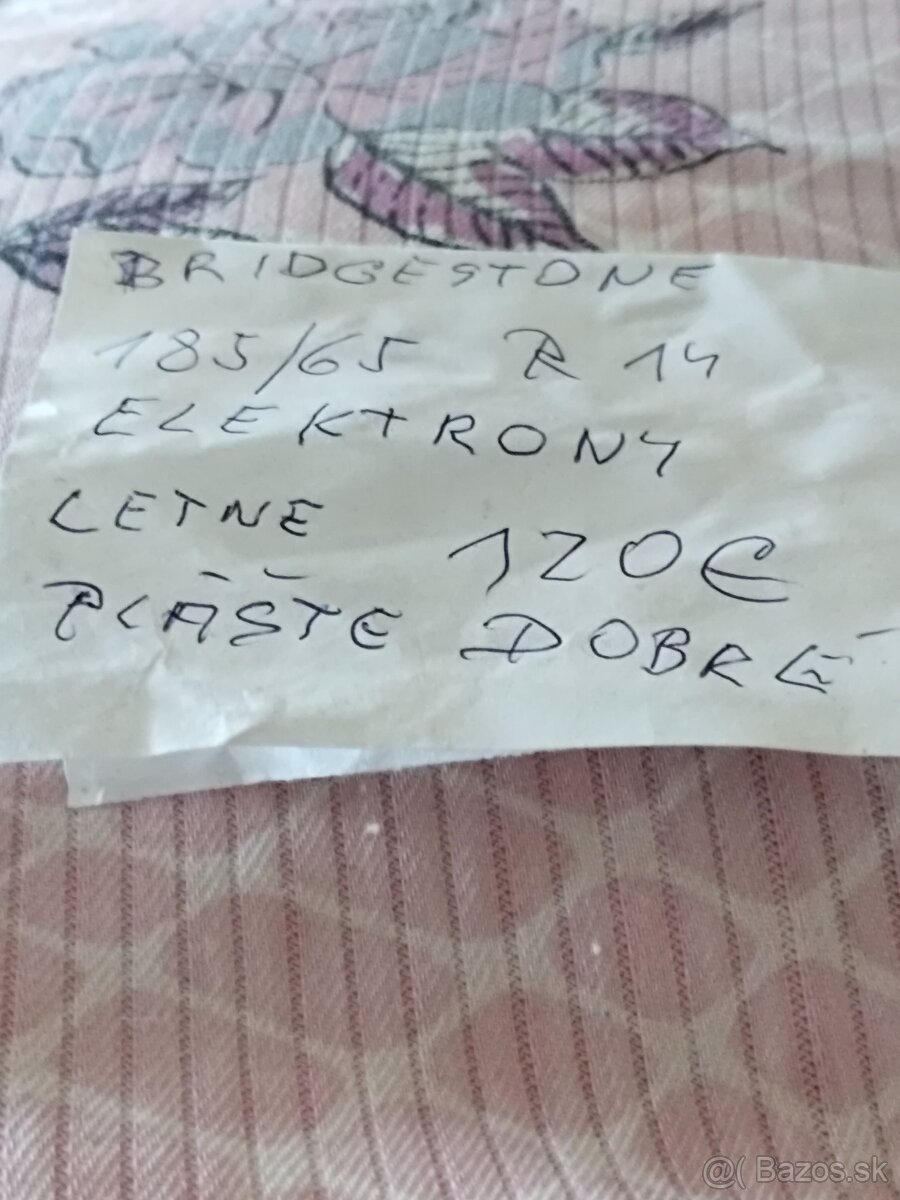 Predám elektróny letné gumy
