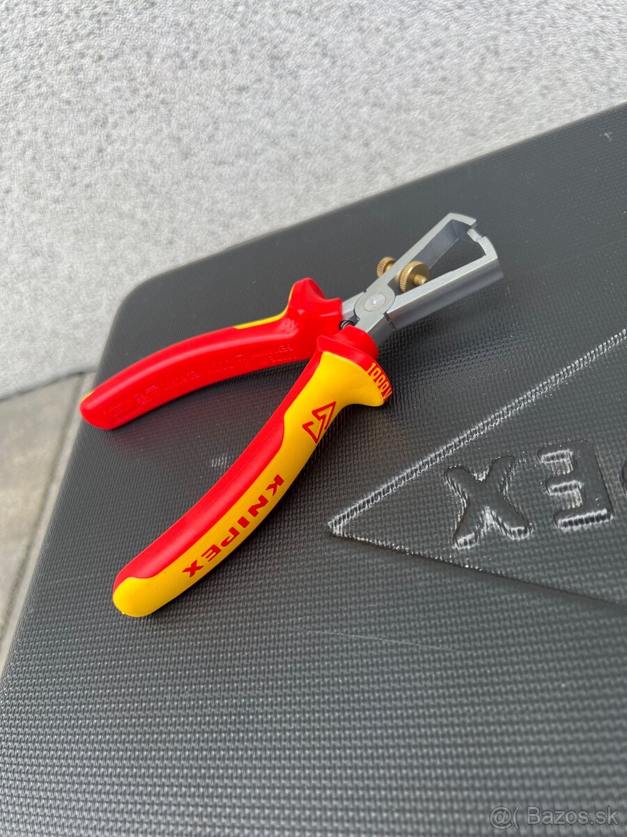 Knipex Odizolovacie kliešte s otváracou pružinou, chróm, via