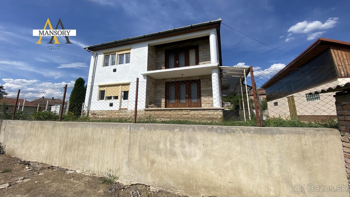 Na predaj dvojposchodový rodinný dom za 59 500 eur