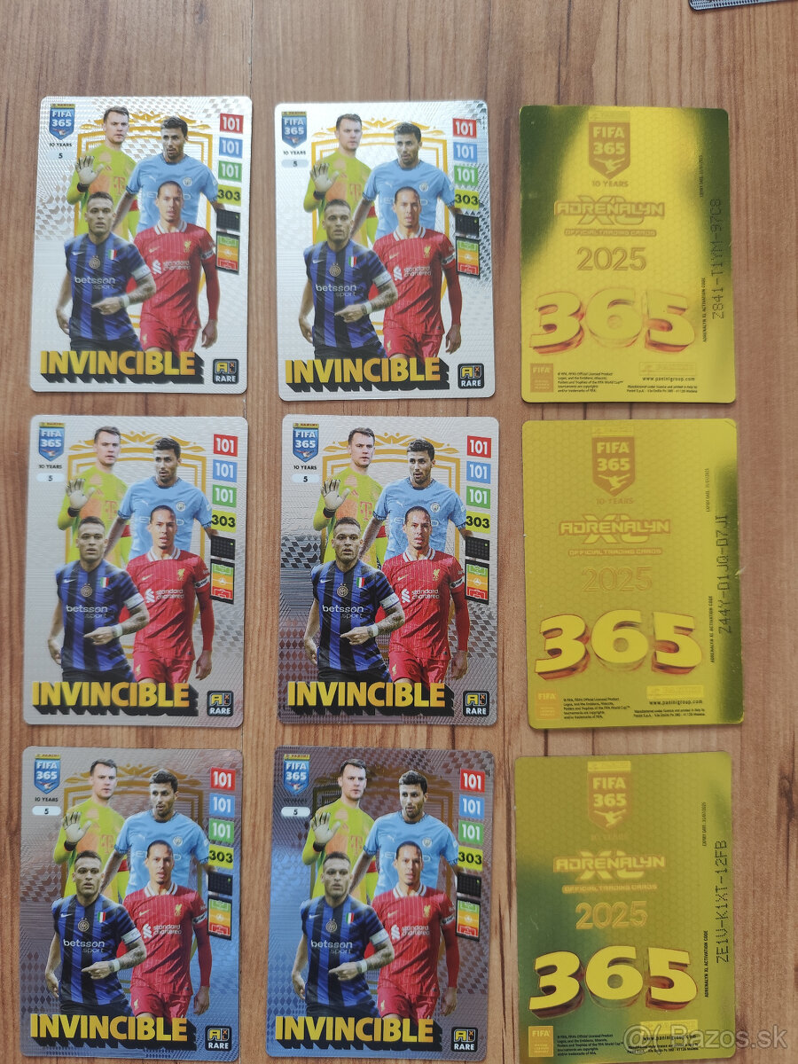 Futbalové kartičky Adrenalyn - Fifa 365 2025 - Invicible