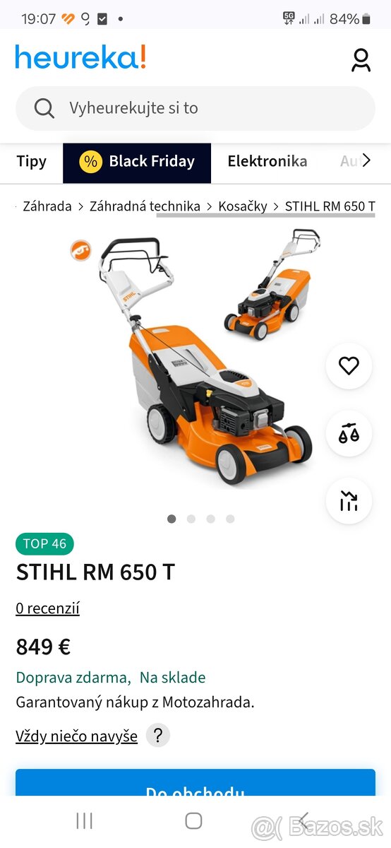 Predám úplne novú kosačku Sthil RM 650T