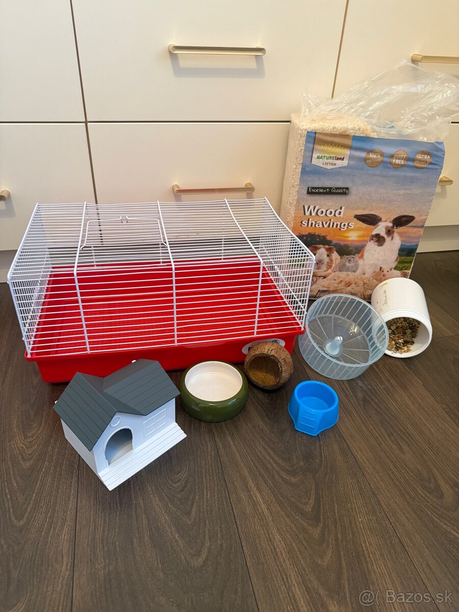 Klietka pre škrečka s príslušenstvom