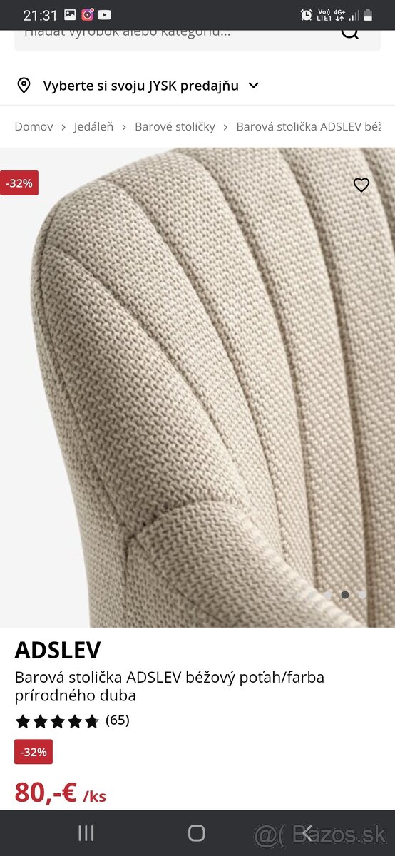 Predám uplne nove barove stolicky