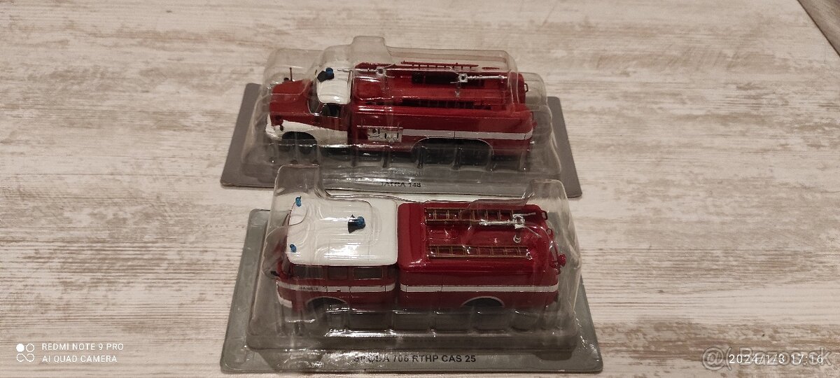 Sada hasičských vozidel Tatra a LIAZ