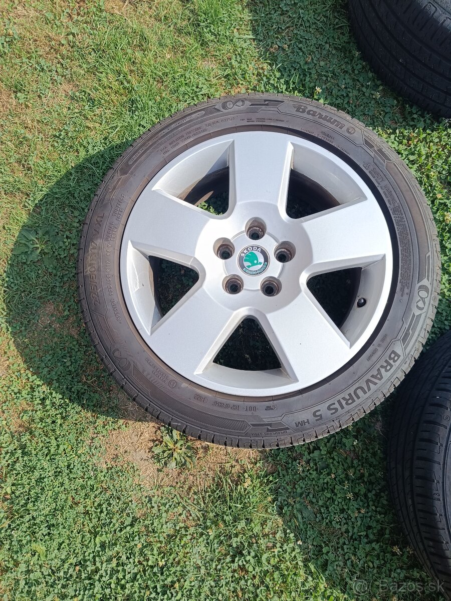 Hliníkové disky 5x112 s pneumatikami 225/50r17
