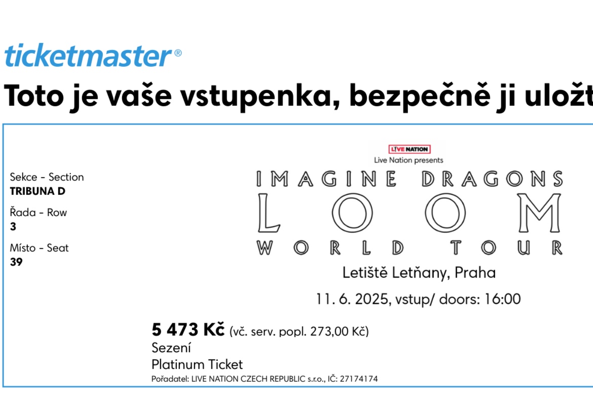 Imagine dragons Praha