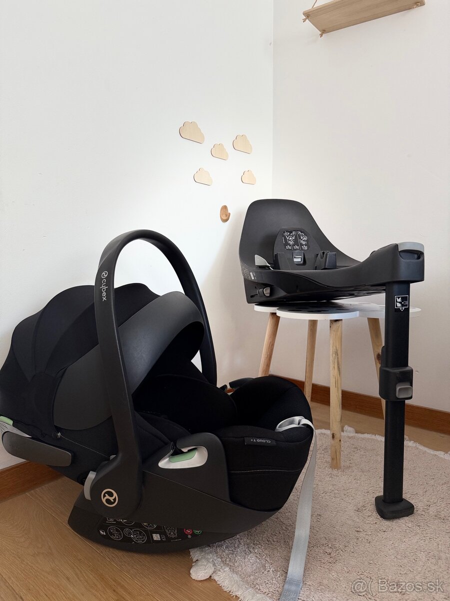 Cybex Cloud T plus Sepia black + zakladna Base T