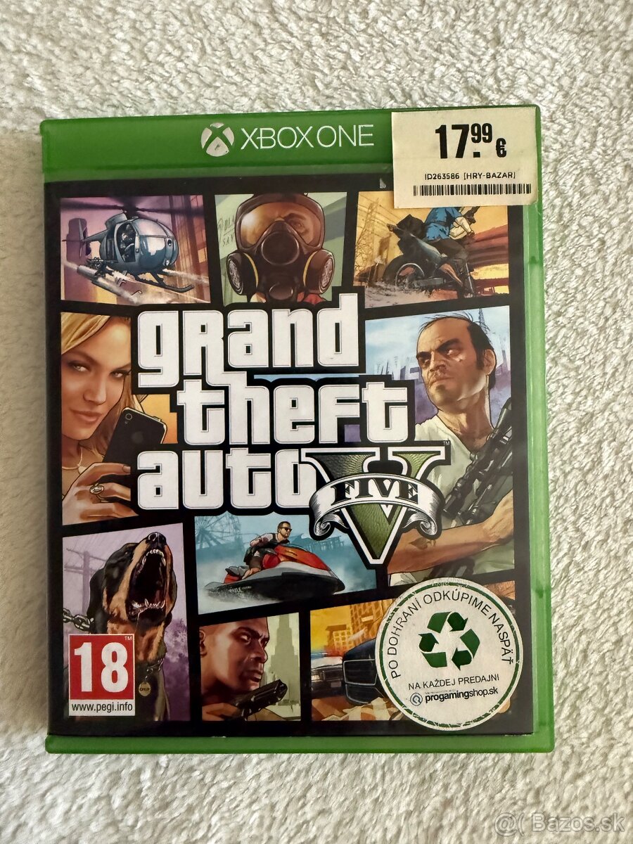 Predám hru GTA 5 na Xbox One