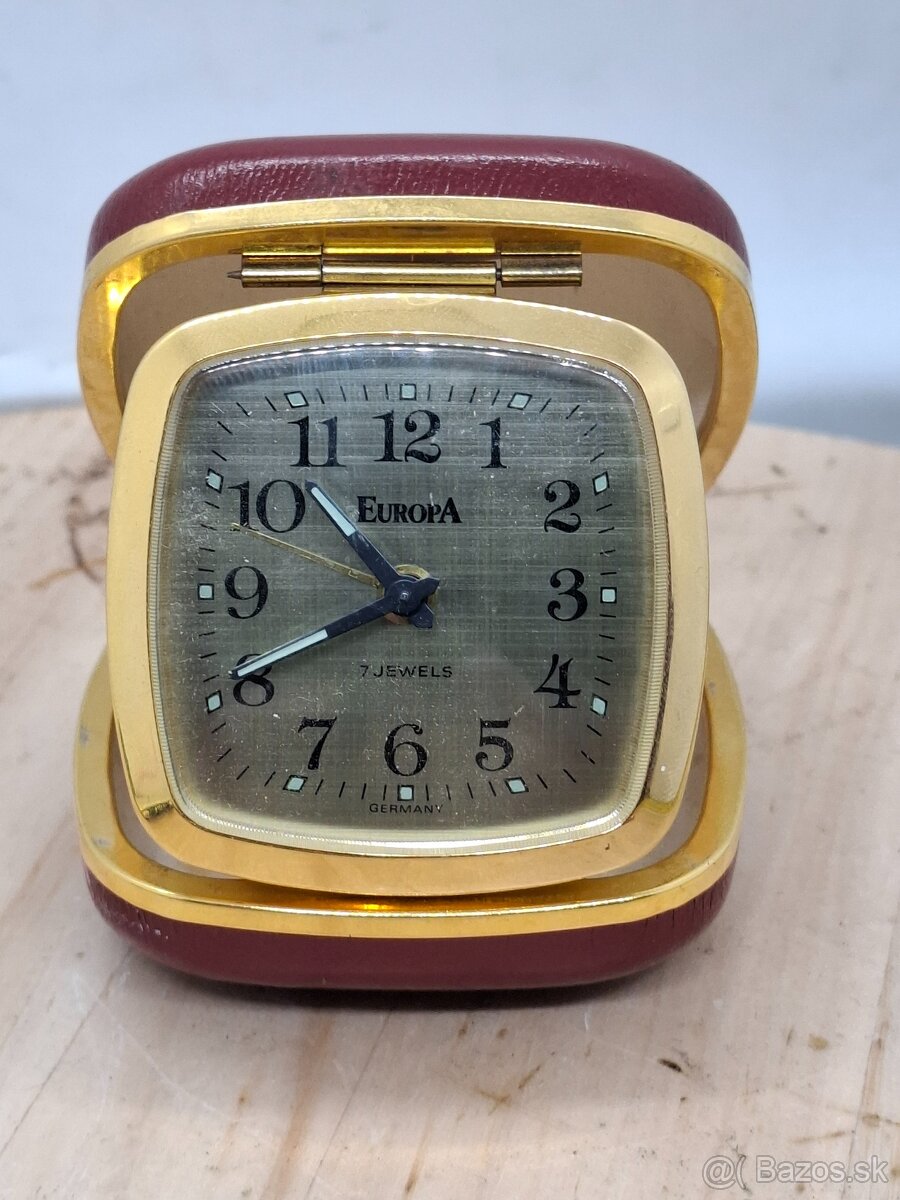 Predám funkčný cestovný budík EUROPA 7 jewels 14 €